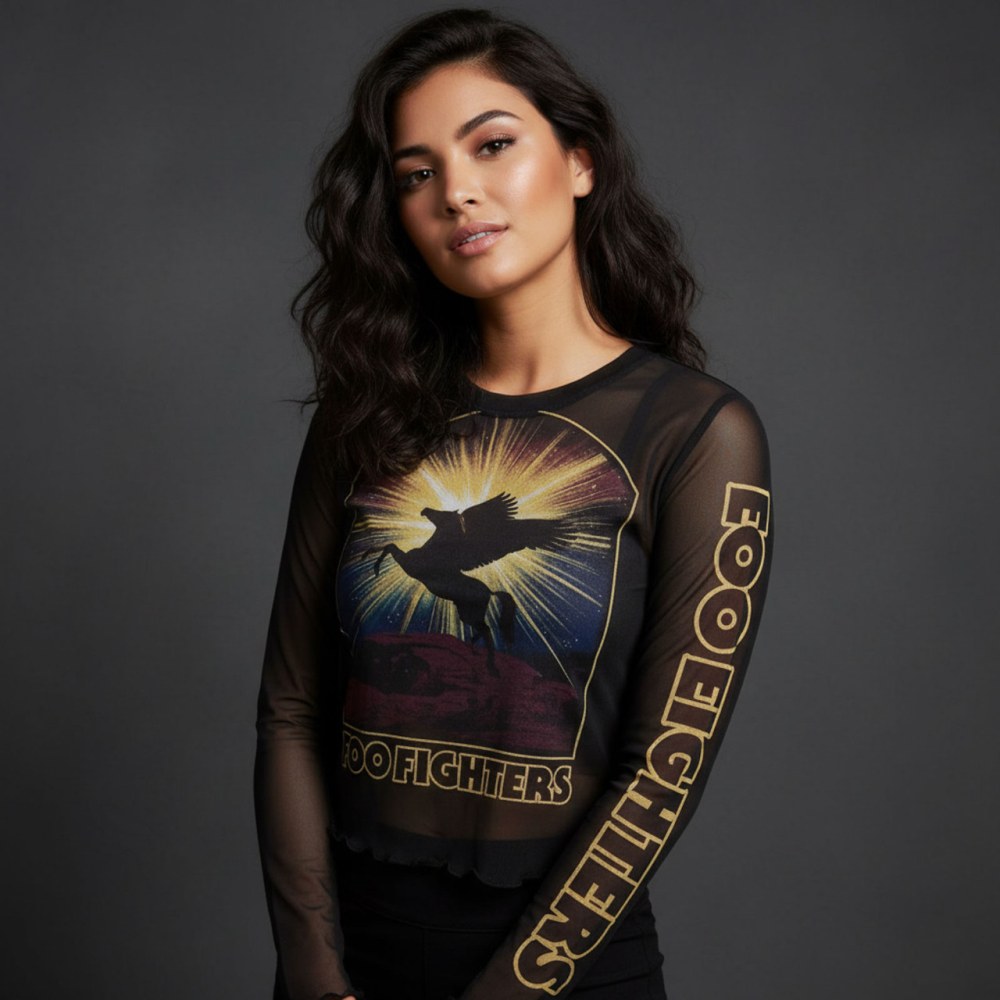 Foo Fighters - Pegasus Crop top - Schwarz